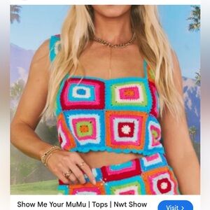 Show Me Your MuMu Multicolor Crochettop